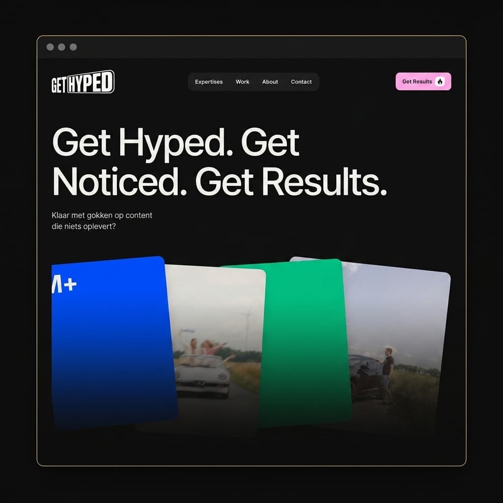 Get Hyped: Marketing Portal product interface preview